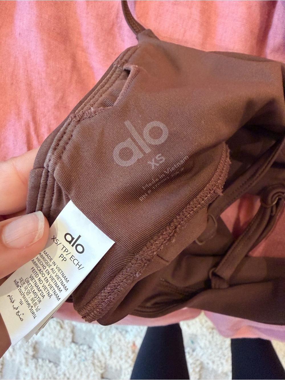 Alo Airlift Divine Bra - XS Brown - Picture 5 of 5